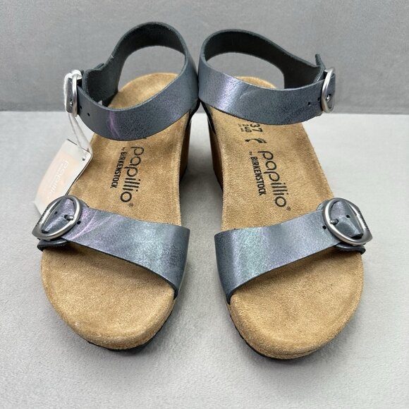Papillio Birkenstock Soley Womens Size 9 Ring Buckle Sandal Wedge Platform NEW - Picture 2 of 8